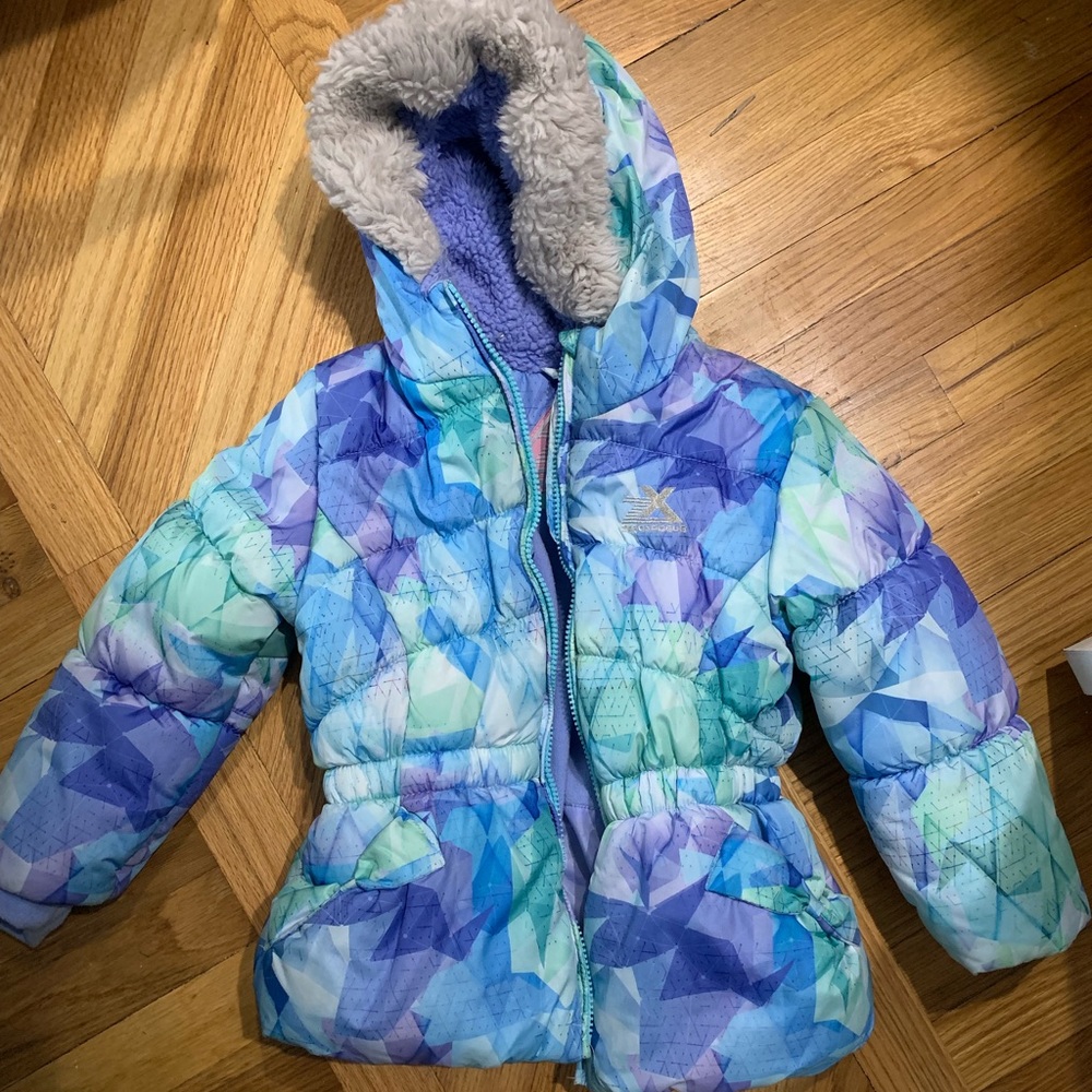 Girls Fur Jacket 5/6